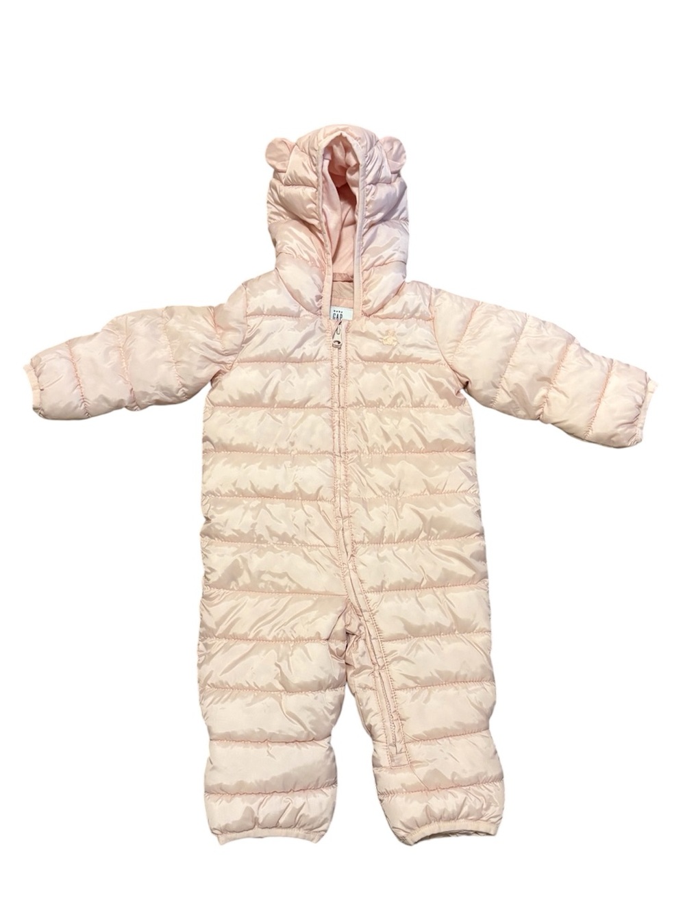 Baby GAP Bunting Bag / Quilted Hooded Snowsuit - Light Pink